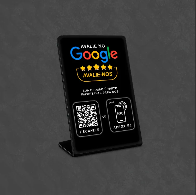 Display "L" Google Preta